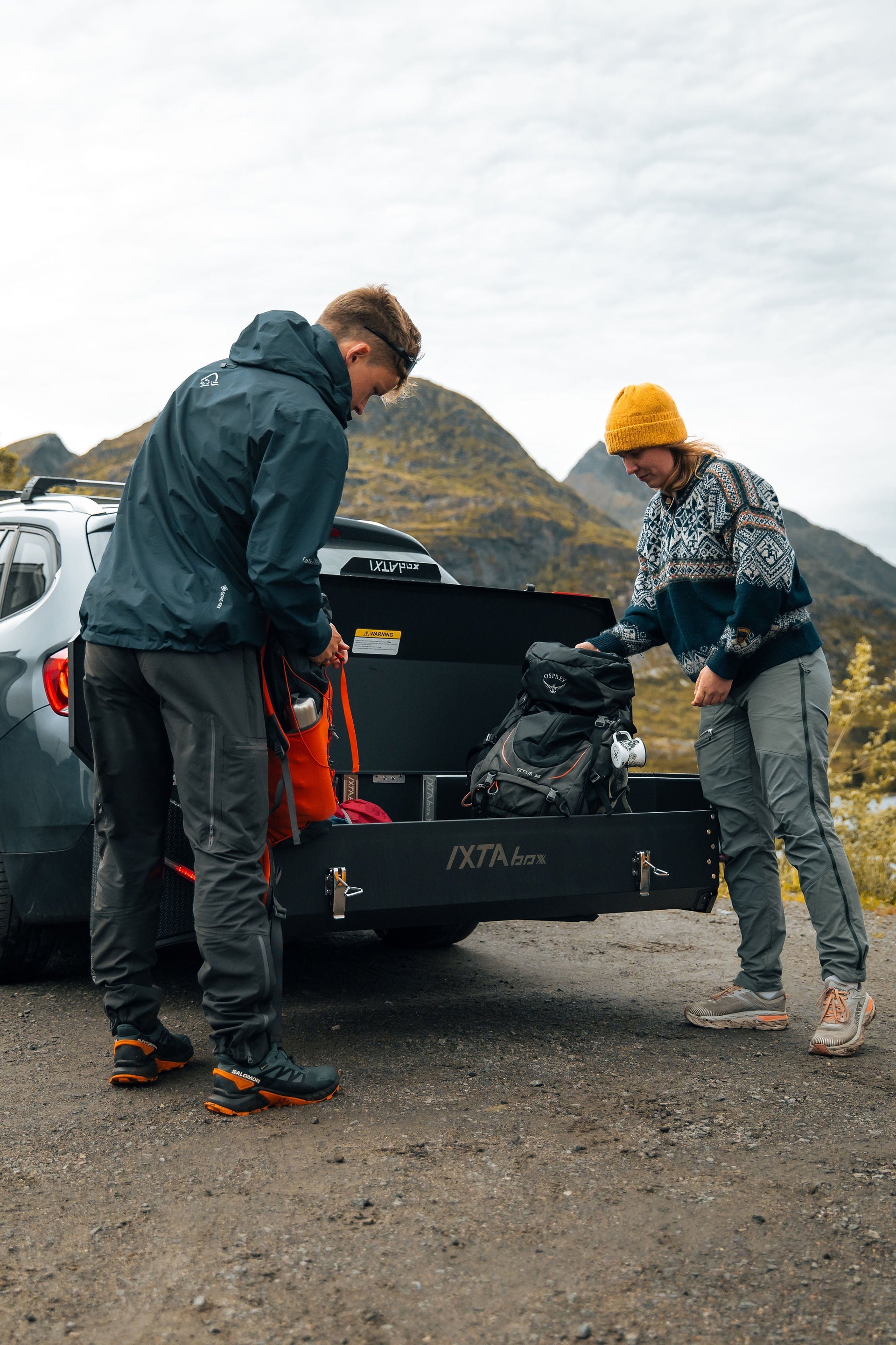 Smart Storage Solutions — Pack efficiently with rear mounted cargo boxes!