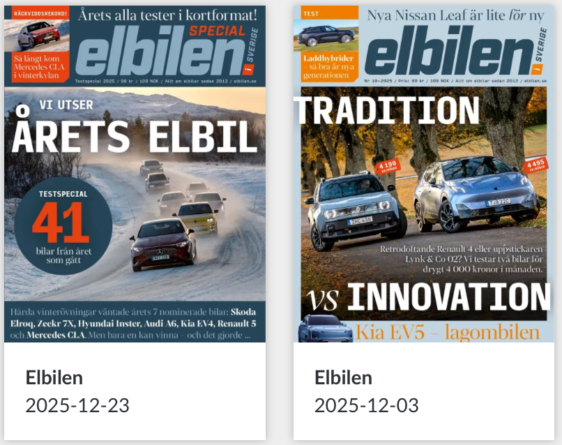 Elbilen - December 2025
